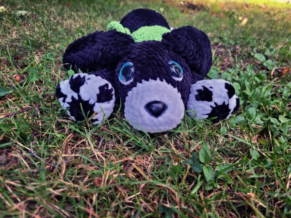 Cuddly Puppy Crochet Pattern – Soft Plush Dog PDF – Beginner-Friendly Amigurumi – Big Fluffy Toy with Himalaya Dolphin Baby Yarn - Image 4