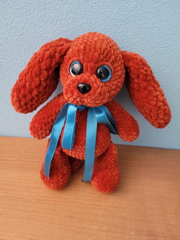 Cute crochet Plush Dog – 22 cm Long – Your New Fuzzy Best Friend! Handmade. - Image 10