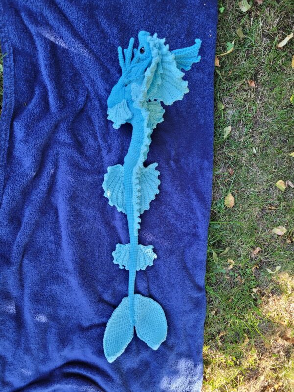 Handmade Crochet Water Dragon – 80 cm of pure aquatic fantasy! - Image 10