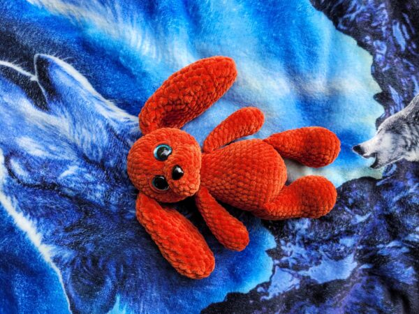 Cute crochet Plush Dog – 22 cm Long – Your New Fuzzy Best Friend! Handmade. - Image 3
