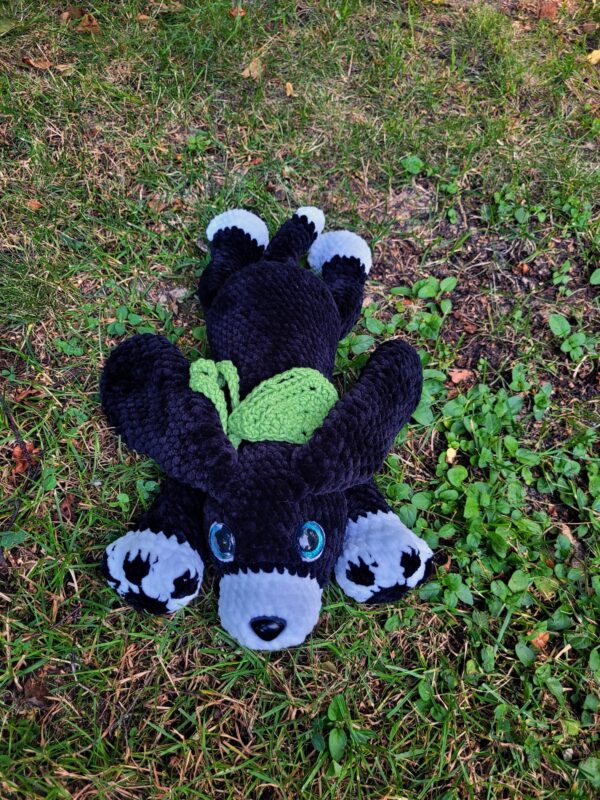 Cuddly Puppy Crochet Pattern – Soft Plush Dog PDF – Beginner-Friendly Amigurumi – Big Fluffy Toy with Himalaya Dolphin Baby Yarn - Image 5