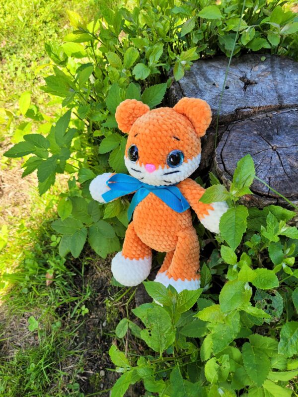 Handmade Crochet Plush Cat – Soft and Cuddly Friend - Image 3