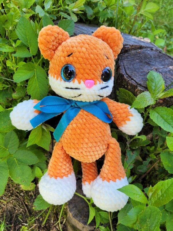Handmade Crochet Plush Cat – Soft and Cuddly Friend - Image 4