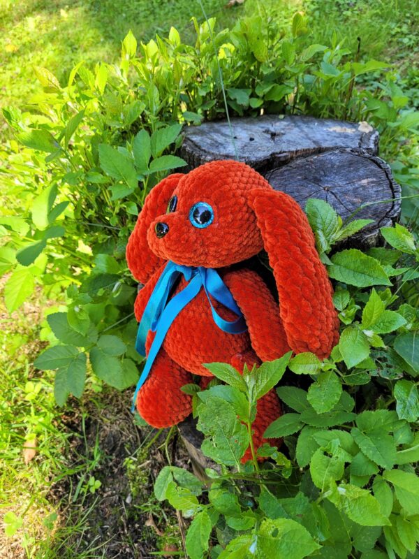 Cute crochet Plush Dog – 22 cm Long – Your New Fuzzy Best Friend! Handmade. - Image 8