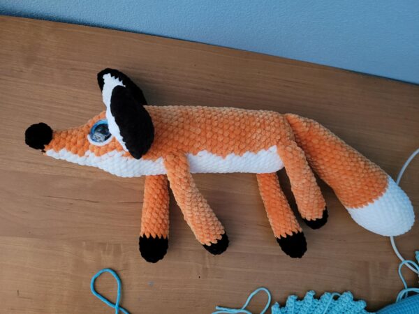 Crochet fox from little prince, plush toy