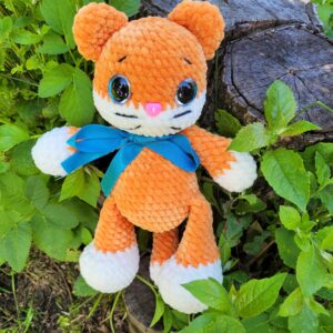 Handmade Crochet Plush Cat – Soft and Cuddly Friend