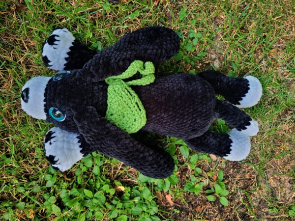 Cuddly Puppy Crochet Pattern – Soft Plush Dog PDF – Beginner-Friendly Amigurumi – Big Fluffy Toy with Himalaya Dolphin Baby Yarn - Image 6