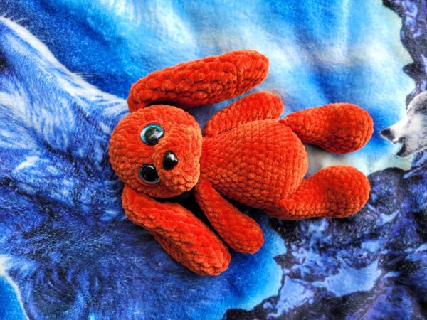 Cute crochet Plush Dog – 22 cm Long – Your New Fuzzy Best Friend! Handmade. - Image 2